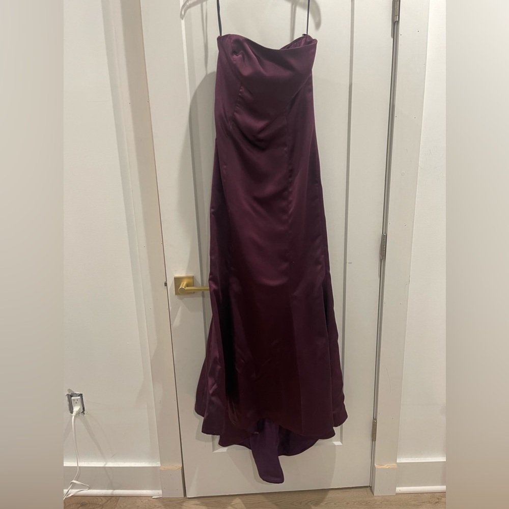 Lazaro strapless gown